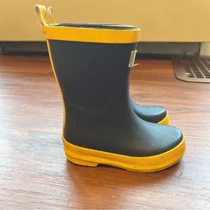 Hatley Classic Kids Toddler Sz 9 US Matte Navy Blue Rain Waterproof Boots